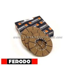 Disques embrayage garnis x 3 Vespa ACMA 1954